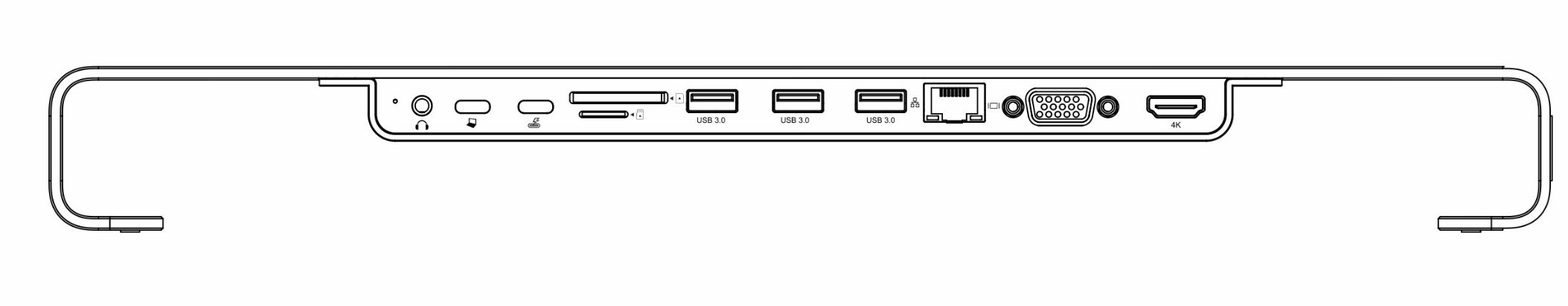 Swissten Multifunctional USB-C Laptop Docking Station / HDMI / USB 3.0 / 2x USB-C / RJ45 / SD / Micro SD / VGA / Audio - Image 4
