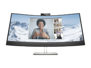 HP E34m G4 Curved Conferencing Monitor - 34" 3440x1440 WQHD 400-nit 75Hz AG, Curved, VA, USB-C(65W)/HDMI/DisplayPort, 4x USB-A, speakers, 5MP webcam, RJ-45 LAN, height adjustable/tilt/swivel, 3 years