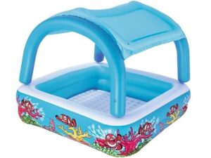 Inflatable Pool For Children With A Canopy 140 x 140 x 114 cm Bestway 52192