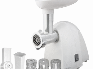 Meat mincer | Camry | CR 4802 | White | 600-1500 W | Number of speeds 1 | Middle size sieve, mince sieve, poppy sieve, plunger, sausage filler, vegatable attachment.