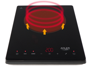 Adler | Hob | AD 6513 | Number of burners/cooking zones 1 | LCD Display | Black | Induction