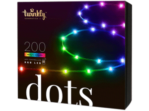 Twinkly|Dots Smart LED Lights 200 RGB (Multicolor), 10m, Transparent|RGB – 16M+ colors
