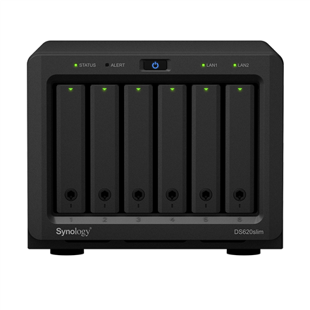 Synology Disk Station DS620slim - Server NAS - 6 z�suvky - SATA 6Gb/s - RAID 0, 1, 5, 6, 10, JBOD - RAM 2 GB - Gigabit Ethernet - iSCSI podpora - Image 2