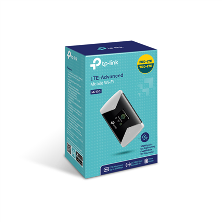 TP-Link M7450 LTE modem/ router/ LTE - Advanced Mobile Wi-Fi/ HSPA+/ 802.11 ac/a/b/g/n/ baterie/ MicroSD