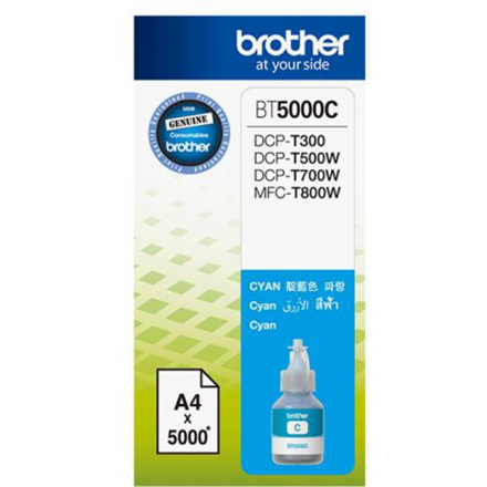 Cartus Cerneala Original Brother Cyan, BT5000C, pentru DCP-T300|T500|T700|MFC-T910, 5K, (timbru verde 0.15 lei), "BT5000C"