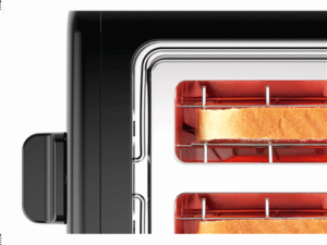 Bosch | DesignLine Toaster | TAT3P423 | Power 970 W | Number of slots 2 | Housing material Stainless steel | Black