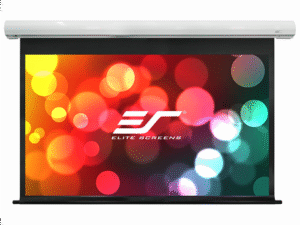 ELITE SCREENS plátno elektrické motorové 84" (213,4cm)/ 16:9/ 104,6×185,9cm/ case bílý/ 12" drop/ MaxWhite FG