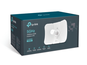 ACCESS POINT TP-LINK wireless exterior 150Mbps port 10/100Mbps, antena externa, pasiv PoE, 5GHz "CPE605" (timbru verde 0.8 lei)