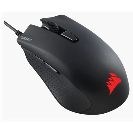 MOUSE CORSAIR, "Harpoon RGB Pro", gaming, cu fir, USB, optic, 12000 dpi, butoane/scroll 6/1, iluminare, butoane programabile, negru, "CH-9301111-EU" (timbru verde 0.18 lei)