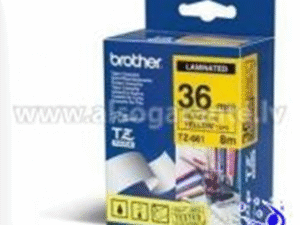 Brother laminated tape TZe-661 - Black on yellow