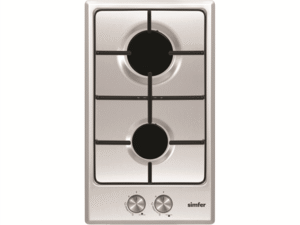 Simfer | Hob | H3.200.VGRIM | Gas | Number of burners/cooking zones 2 | Rotary knobs | Stainless steel