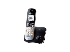 Telefon DECT negru, KX-TG6811FXB, Panasonic "KX-TG6811FXB" (timbru verde 0.8 lei)