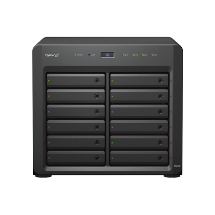 Synology DiskStation DS2422+ 12-bay NAS, CPU QC AMD Ryzen V1500B, RAM 4GB, 2x USB 3.2, 1x exp.port, 4x GLAN
