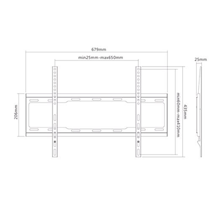 Sunne 37" - 70", fikseeritud, max 40kg - Image 2