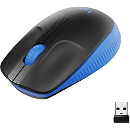 Logitech Mysz M190 Full-size wireless mouse - BLUE - Image 4