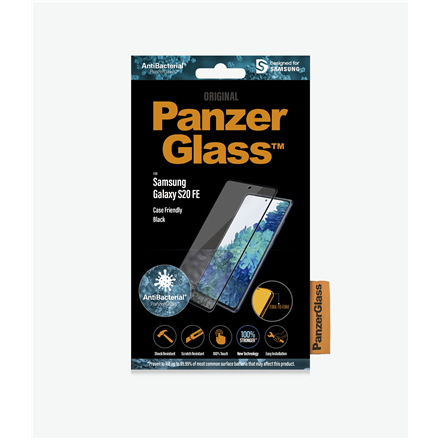 Back panel cover PanzerGlass - Samsng, Galaxy S21 FE CF, Hybrid glass, Black, Screen Protector - Image 2