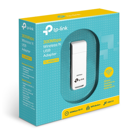 ADAPTOR RETEA TP-LINK , extern wireless 2.4 GHz, USB 2.0, port, 300 Mbps, antena interna x 1, "TL-WN821N" (timbru verde 0.18 lei) - Image 3