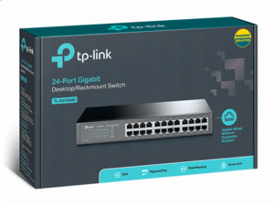 SWITCH TP-LINK 24 porturi Gigabit, carcasa metalica, rackabil "TL-SG1024D" (timbru verde 2 lei)