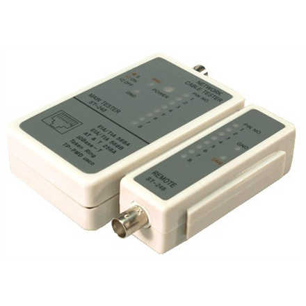 TESTER CABLU RETEA LOGILINK pt. cablu UTP, FTP si coaxial, "WZ0011" (timbru verde 0.8 lei) - Image 2