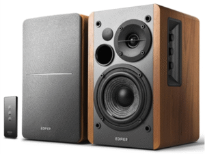 BOXE EDIFIER 2.0, RMS:  42W (2 x 21W), telecomanda wireless, volum, bass, treble, brown, "R1280T"  (timbru verde 11.00 lei)