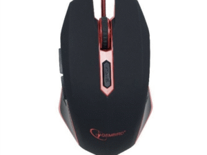 MOUSE GEMBIRD, gaming, cu fir, USB, optic, 2400 dpi, butoane/scroll 6/1, iluminare, negru / rosu, "MUSG-001-R" (timbru verde 0.18 lei)