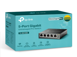 SWITCH TP-LINK  5 porturi Gigabit. carcasa metalica "TL-SG105E" (timbru verde 2 lei)