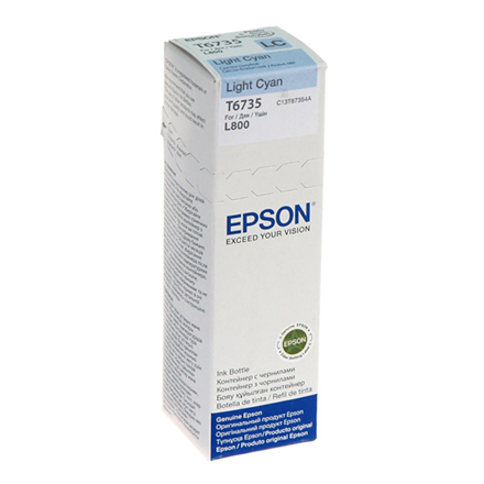Cartus Cerneala Original Epson Light Cyan, T6735, pentru L800, , (timbru verde 0.15 lei), "C13T67354A"