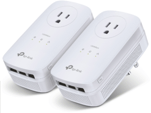 KIT ADAPTOR POWERLINE TP-LINK tehnologie AV2, AV1300, pana la 1300Mbps, 3 porturi Gigabit, priza AC, 2 buc. "TL-PA8030PKIT" (timbru verde 2 lei)