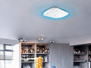 ACCESS POINT TP-LINK wireless 300Mbps, port 10/100Mbps, 2 antene interne, PoE, montare pe tavan "EAP115" (timbru verde 0.8 lei)