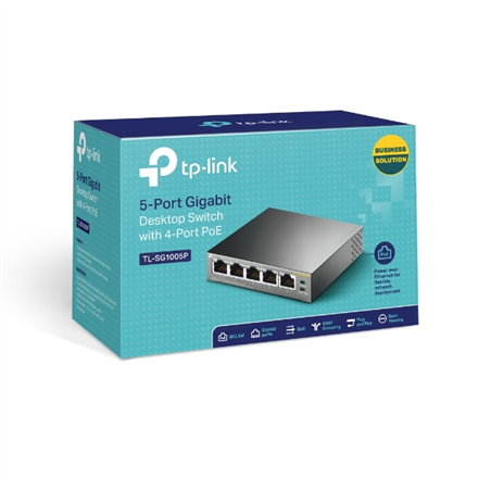 5-PORT GIGABIT DESKTOP SWITCH/WITH 4-PORT POE IN