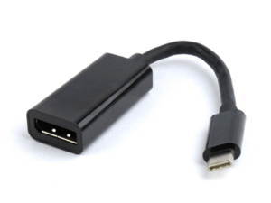 CABLU video GEMBIRD, adaptor USB 3.1 Type-C (T) la DisplayPort (M), 15cm, rezolutie maxima 4K UHD (3840 x 2160) la 60 Hz, negru, "A-CM-DPF-01" (timbru verde 0.8 lei)