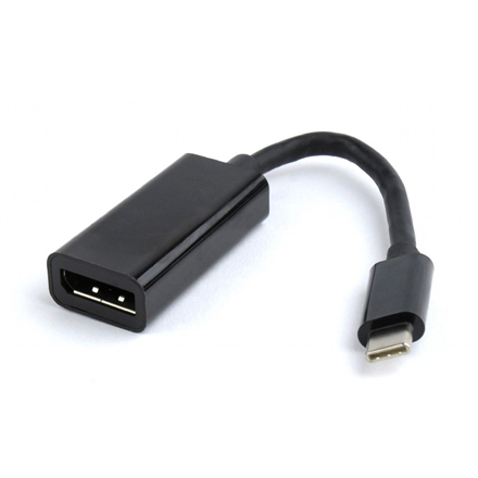 CABLU video GEMBIRD, adaptor USB 3.1 Type-C (T) la DisplayPort (M), 15cm, rezolutie maxima 4K UHD (3840 x 2160) la 60 Hz, negru, "A-CM-DPF-01" (timbru verde 0.8 lei)