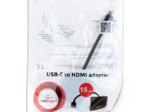 CABLU video GEMBIRD, adaptor USB 3.1 Type-C (T) la HDMI (M), 15cm, rezolutie maxima 4K UHD (3840 x 2160) la 30 Hz, negru, "A-CM-HDMIF-01" (timbru verde 0.08 lei)