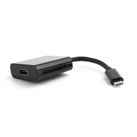 CABLU video GEMBIRD, adaptor USB 3.1 Type-C (T) la HDMI (M), 15cm, rezolutie maxima 4K UHD (3840 x 2160) la 30 Hz, negru, "A-CM-HDMIF-01" (timbru verde 0.08 lei) - Image 2