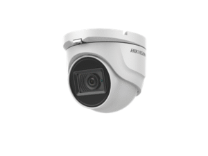 CAMERA supraveghere HIKVISION turret, pt. exterior, dist. IR 20 m, lentila fixa 2.8 mm, 5 Mpx, cu fir, carcasa metal, "DS-2CE76H8T-ITMF28" (timbru verde 0.8 lei)