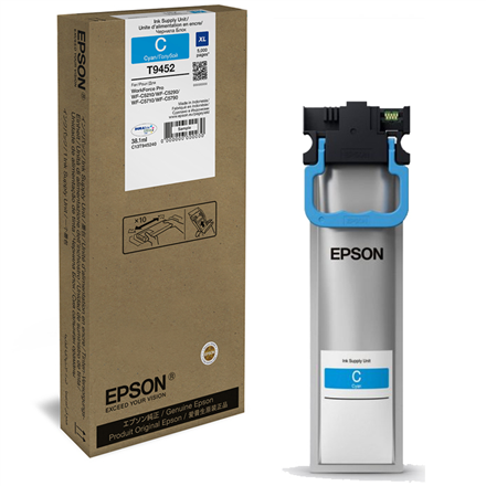 Cartus Cerneala Original Epson Cyan, T945240, pentru WF-C5710|5210|5290|5790, , (timbru verde 0.15 lei), "C13T945240"