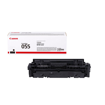 Toner Original Canon Black, CRG-055BK, pentru I-Sensys LBP-663|LBP-664|MF-742|MF-744|MF-746, 2.3K, (timbru verde 1.2 lei) , "3016C002AA"