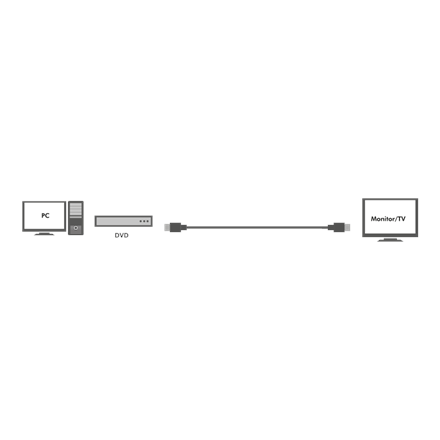 CABLU video LOGILINK, HDMI (T) la HDMI (T), 25m, conectori auriti, rezolutie maxima 4K UHD (3840 x 2160) la 30 Hz, negru, "CHA0025" (timbru verde 4.00 lei) - Image 2