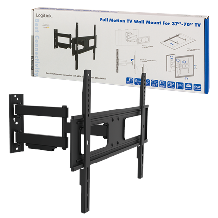 SUPORT de perete LOGILINK, pt 1 TV/monitor plat, diag. max 70 inch, inclinare, pivotare, orizontala, max 50 Kg, "BP0019" - Image 3