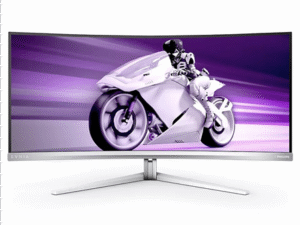 Monitor 34 cale Evnia 34M2C8600 Curved QD OLED 175Hz HDMIx2 DP USB-C HDR HAS Ambiglow