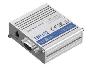 Teltonika TRB142003000 Gateway, 2G/3G/4G LTE (Cat 1), Equipped with RS232 for serial communication | LTE Gateway | TRB142 | No Wi-Fi | Ethernet LAN (RJ-45) ports 0 | Mesh Support No | MU-MiMO No | 2G/3G/4G | Antenna type 1 x SMA for LTE | 1 x Virtual network interface via micro USB