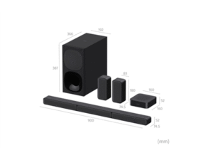 Sony | HT-S40R 5.1ch Home Cinema Soundbar with Wireless Rear Speakers | Black | No | USB port | Wi-Fi | Bluetooth | Wireless connection
