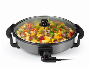 Tristar | Multifunctional grill pan | PZ-2964 | Diameter 40 cm | Grill | 1500 W | Lid included | Fixed handle | Black