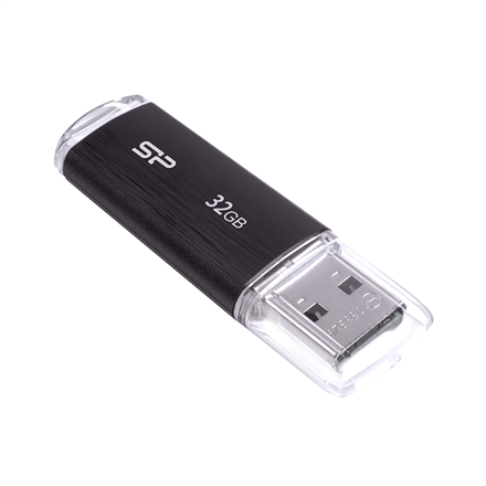USB Flash Drive SP, Ultima U02, 2.0, 32GB, Negru "SP032GBUF2U02V1K" (timbru verde 0.03 lei) - Image 2