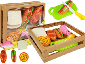 Hot-Dog Set for Cutting Indredients in a Basket