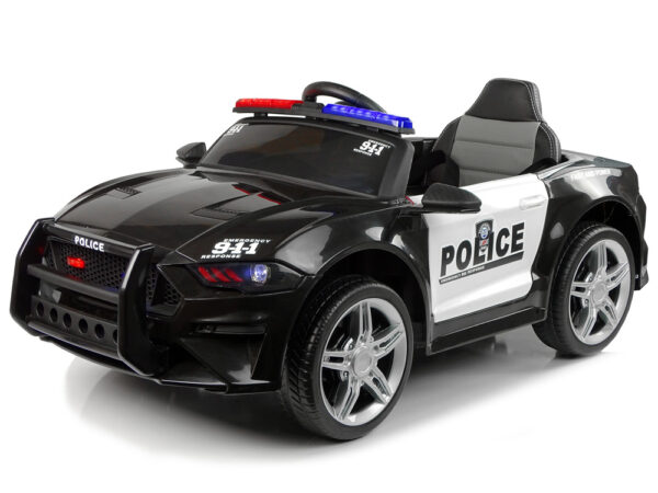 Electric Ride-On Car Police BBH0007 Black - Image 3