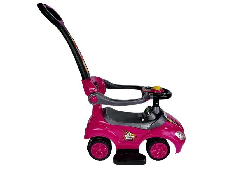 Toddlers Ride On Push Along with Parent Handle Mega Car 3in1 Pink - Image 4