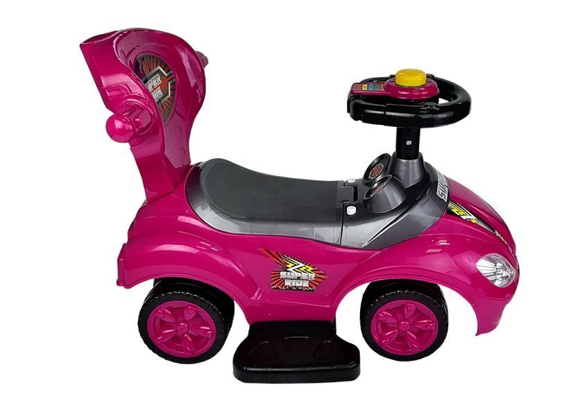 Toddlers Ride On Push Along with Parent Handle Mega Car 3in1 Pink - Image 10