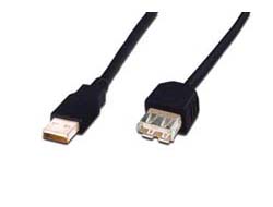 Przedłużacz DIGITUS AK-300202-050-S USB 2.0 5m czarny