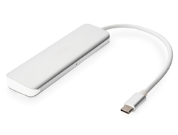 HUB/Koncentrator 4-portowy USB 3.0 SuperSpeed z Typ C Power Delivery, aluminium